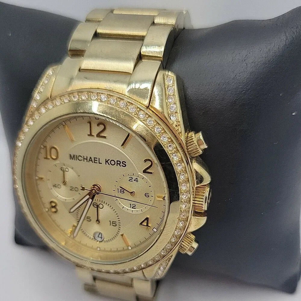 Michael Kors Bradshaw MK5605 Women Stainless Steel Analog Dial Wrist Watch AM697 - Picture 3 of 11